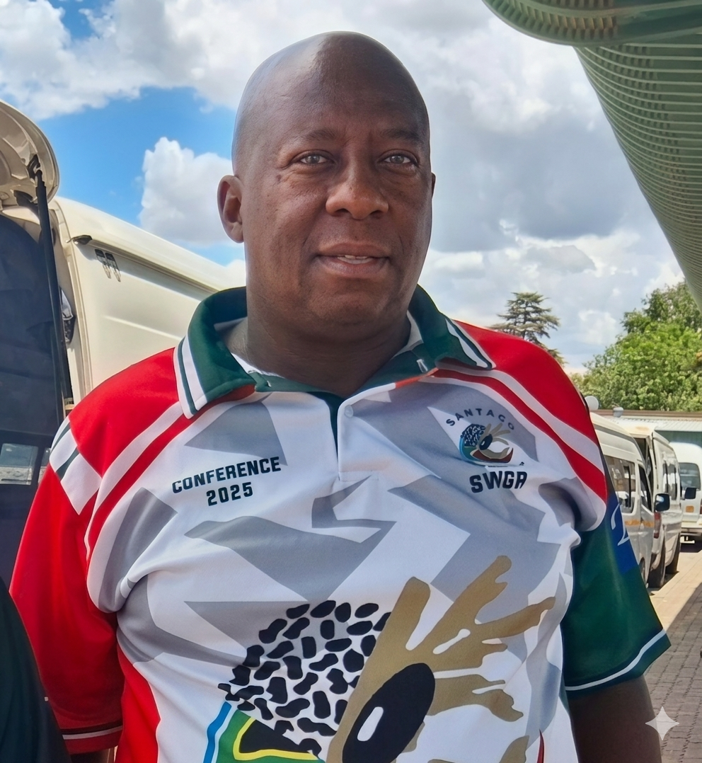 Regional Chairman Donald Ntokozo Malaza at the SANTACO SWGR Conference 2025