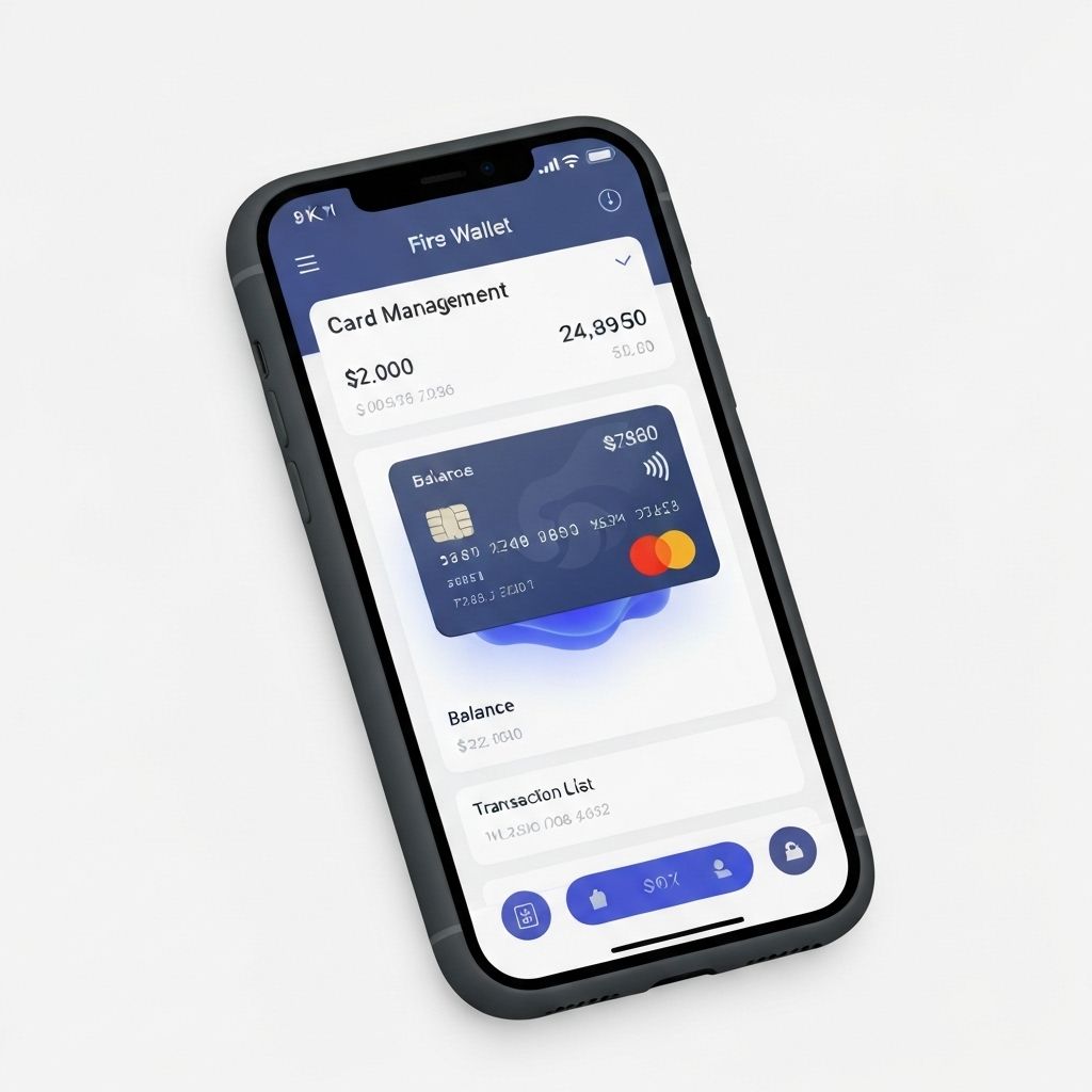 Digital wallet interface showing balance and transactions