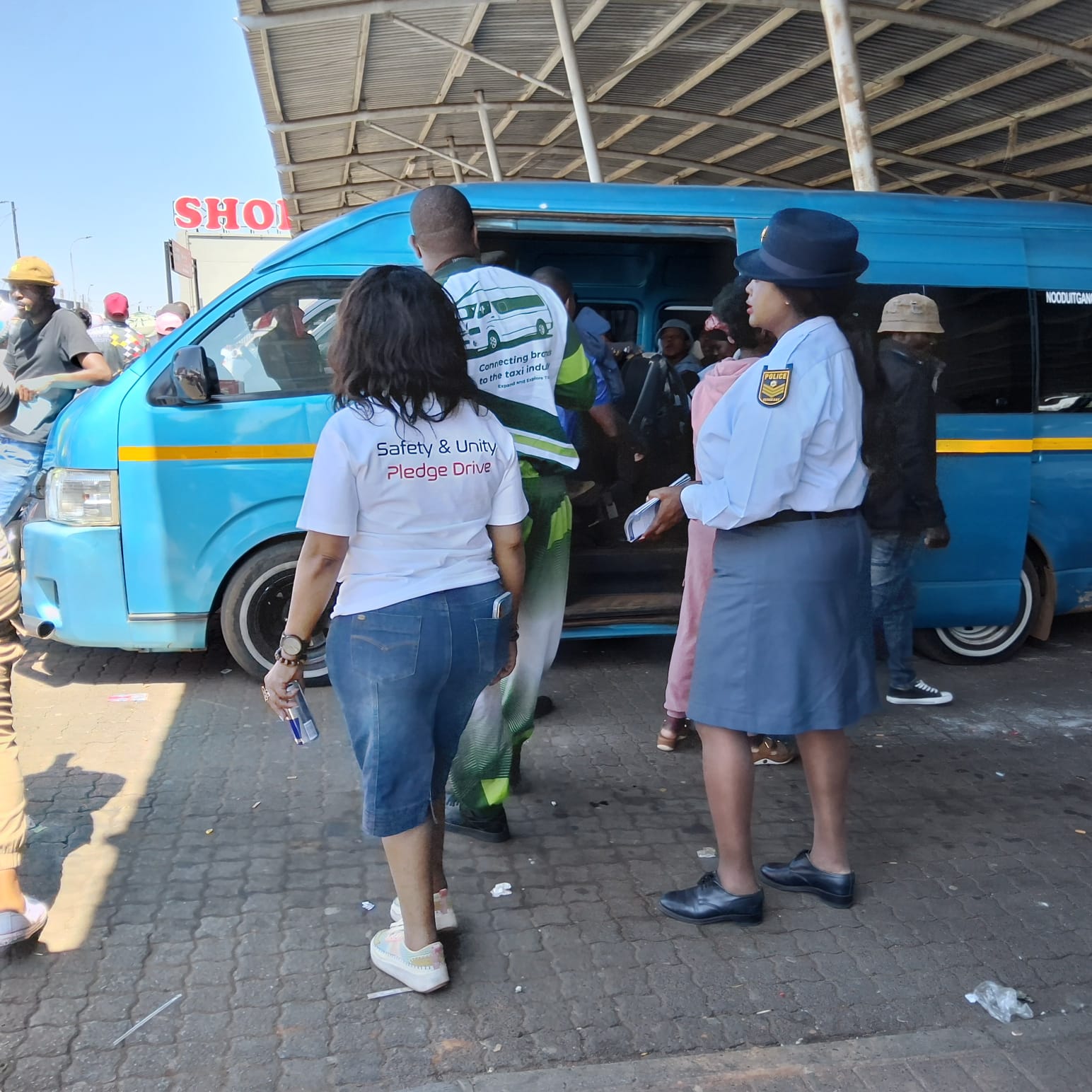 Safety & Unity Pledge Drive with SAPS at Rank