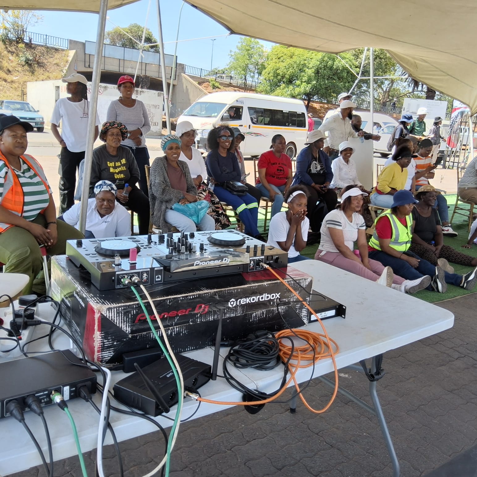 Women in Transport Community Event with DJ Setup