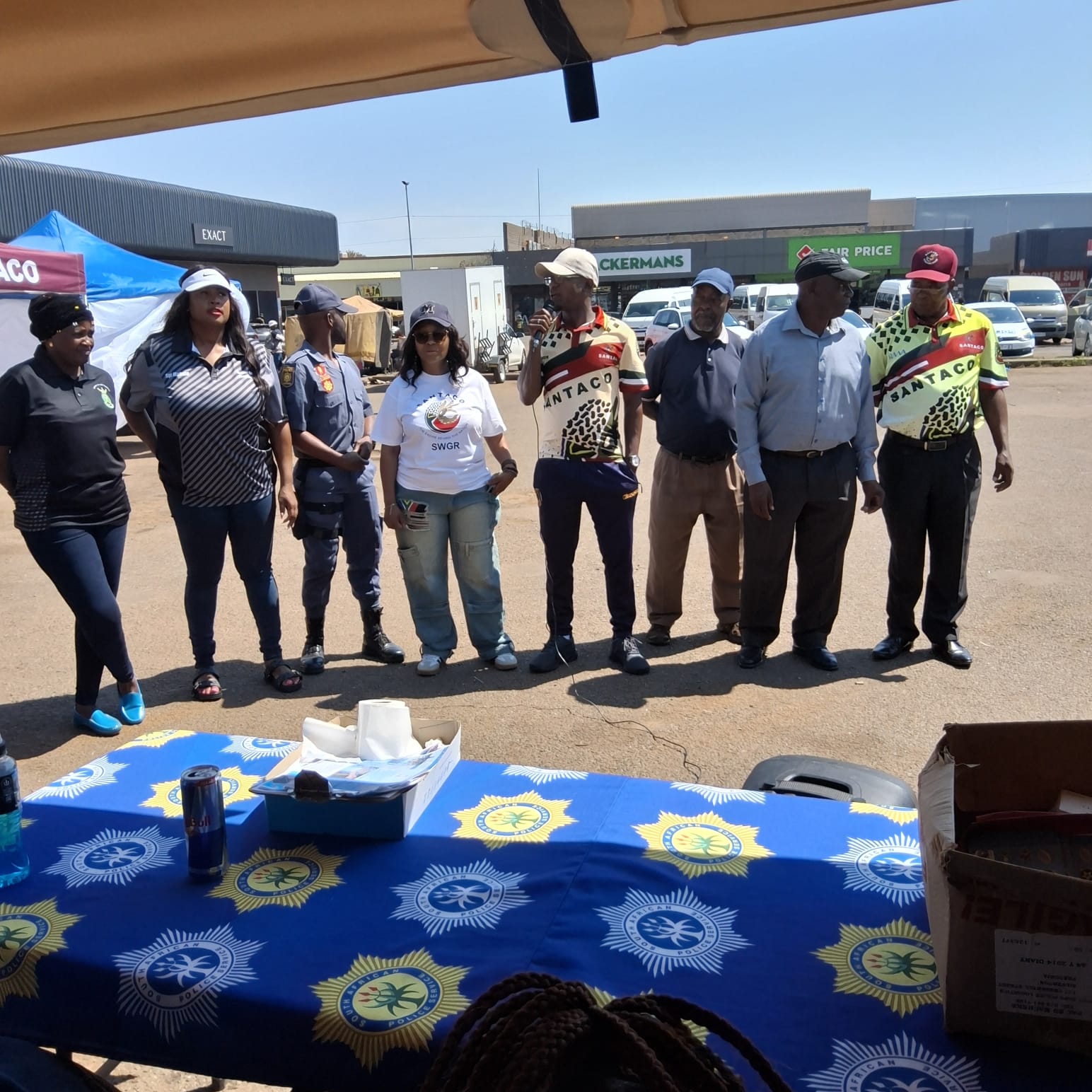 SAPS & SANTACO Joint Safety Campaign at Rank