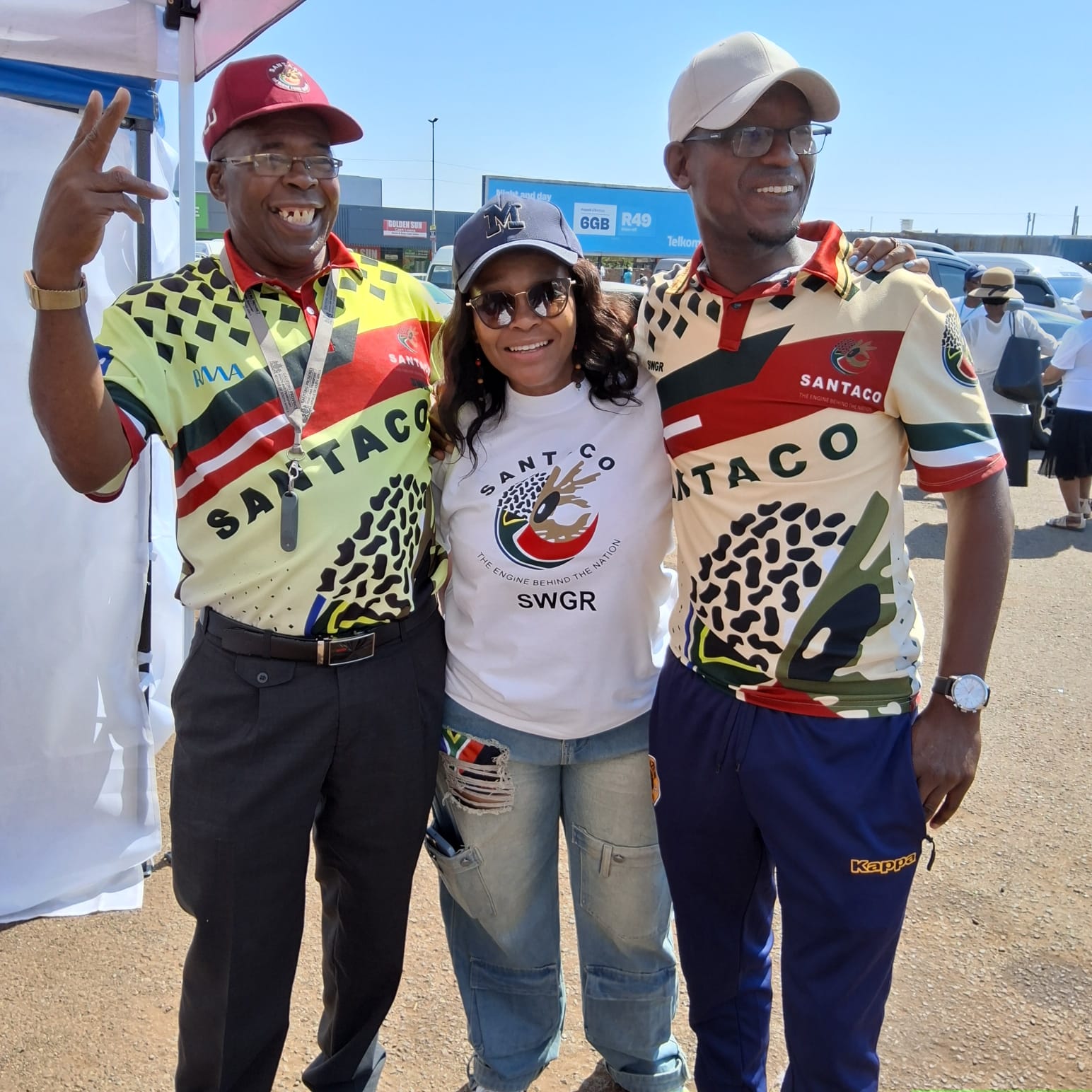 SANTACO SWGR Members Posing at Community Event