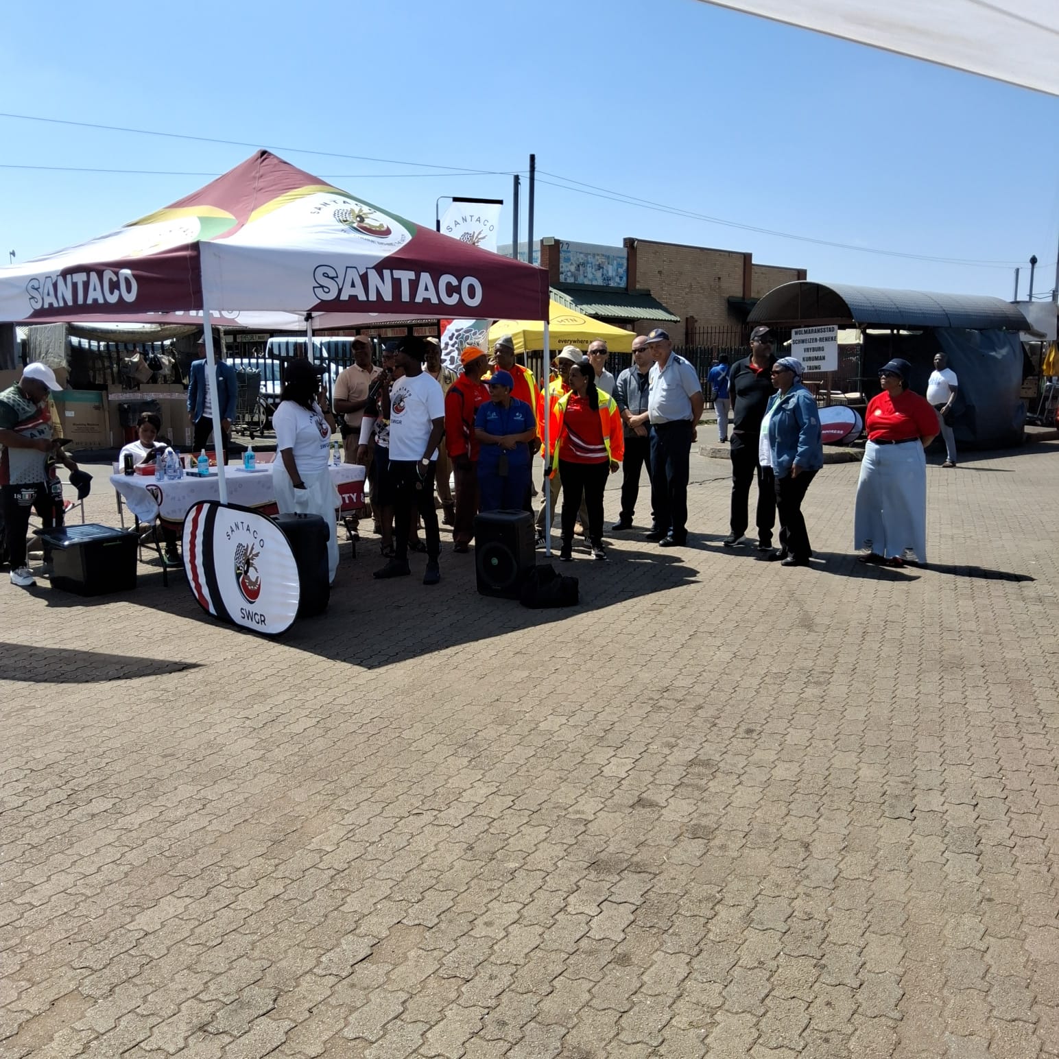 SANTACO SWGR Information Stand at Taxi Rank